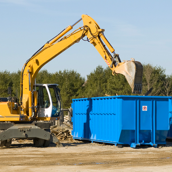 what size residential dumpster rentals are available in Tuscumbia Alabama